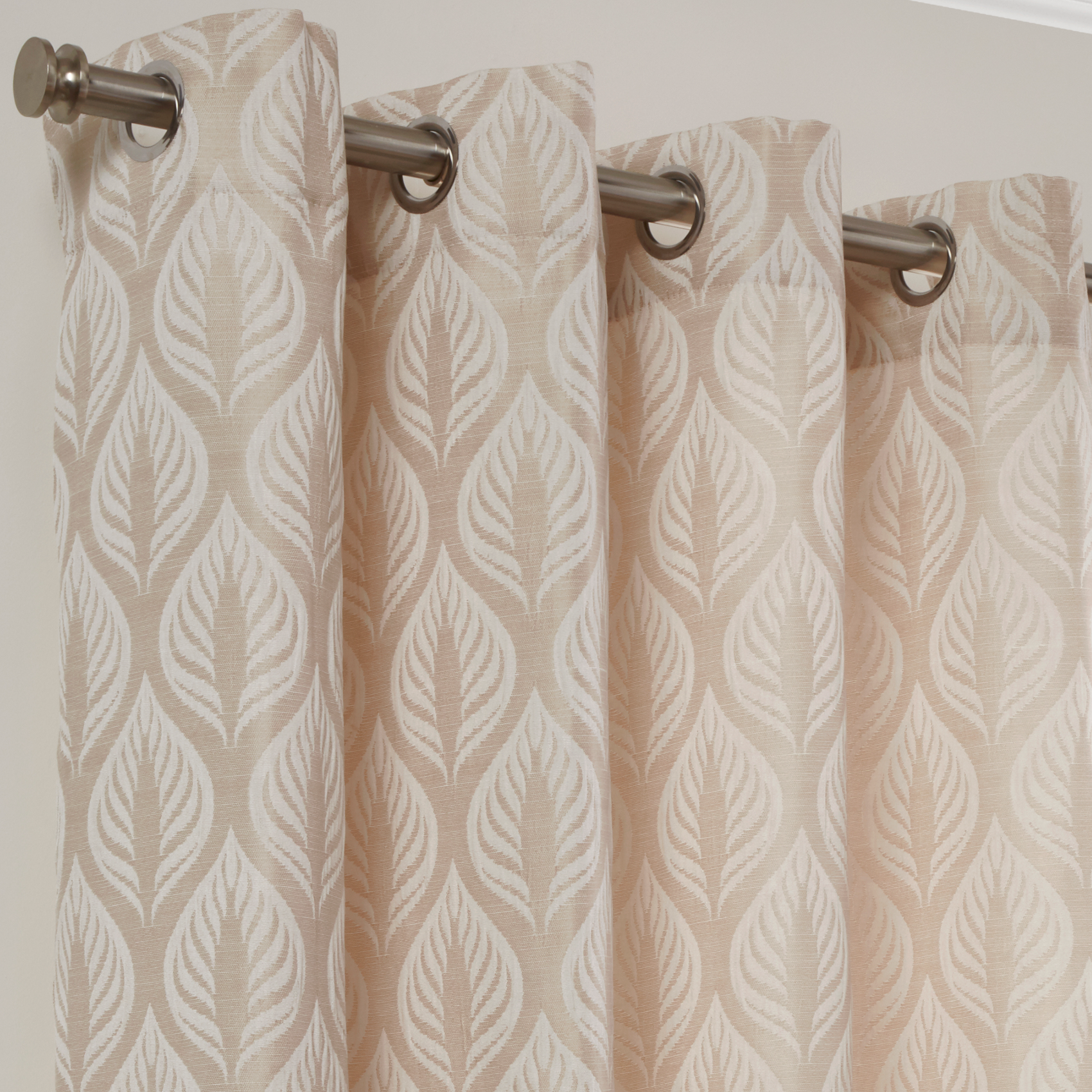 Eyelet Curtains Ring Top Ready Made Curtain Pair Or Matching Kew