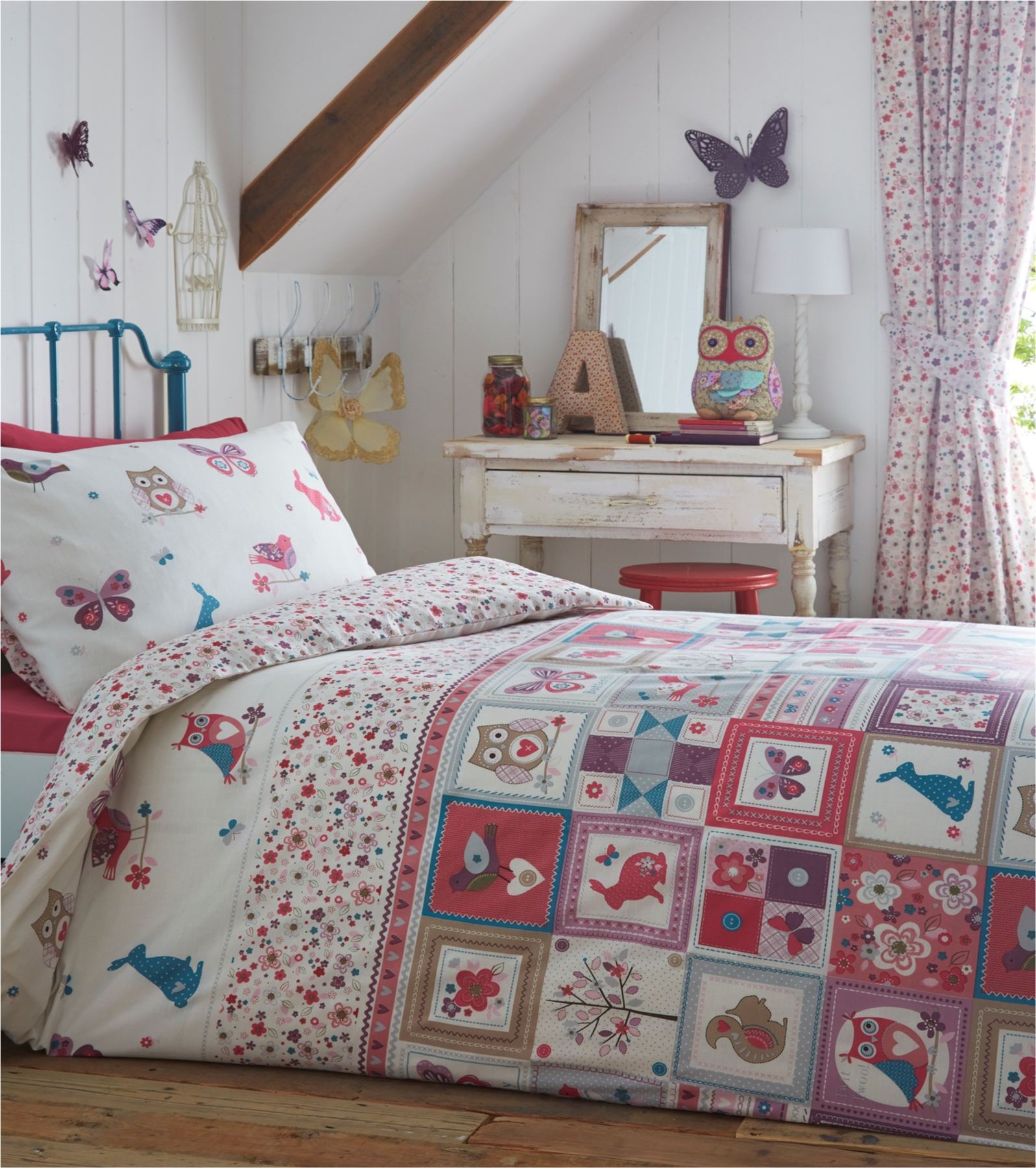 Childrens Quilt Duvet Cover & Pillowcase Bedding Sets or Matching Kids Curtains eBay