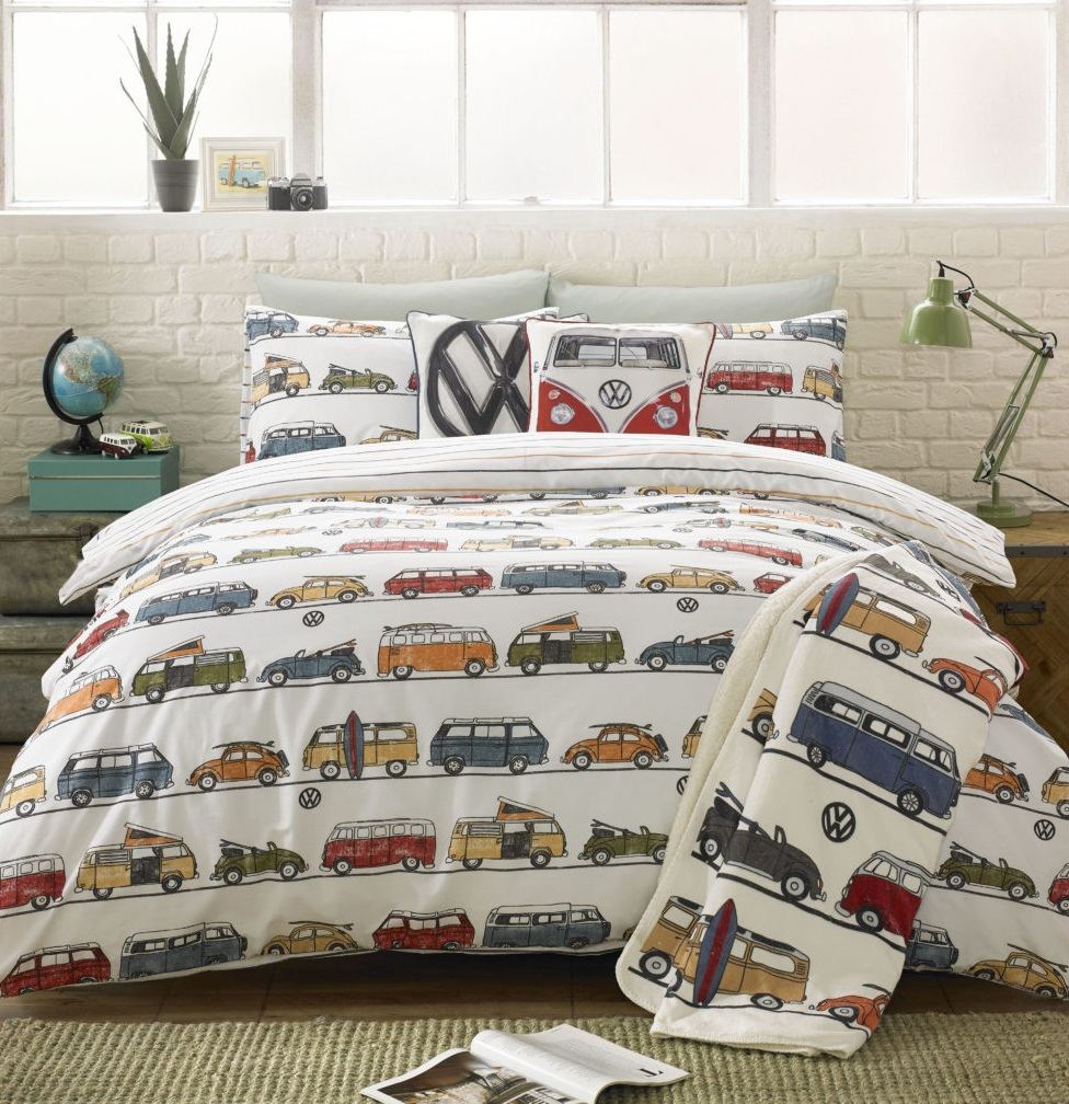 VW Volkswagen Quilt Duvet Cover Bedding Bed Sets Or Cushions Or Throw