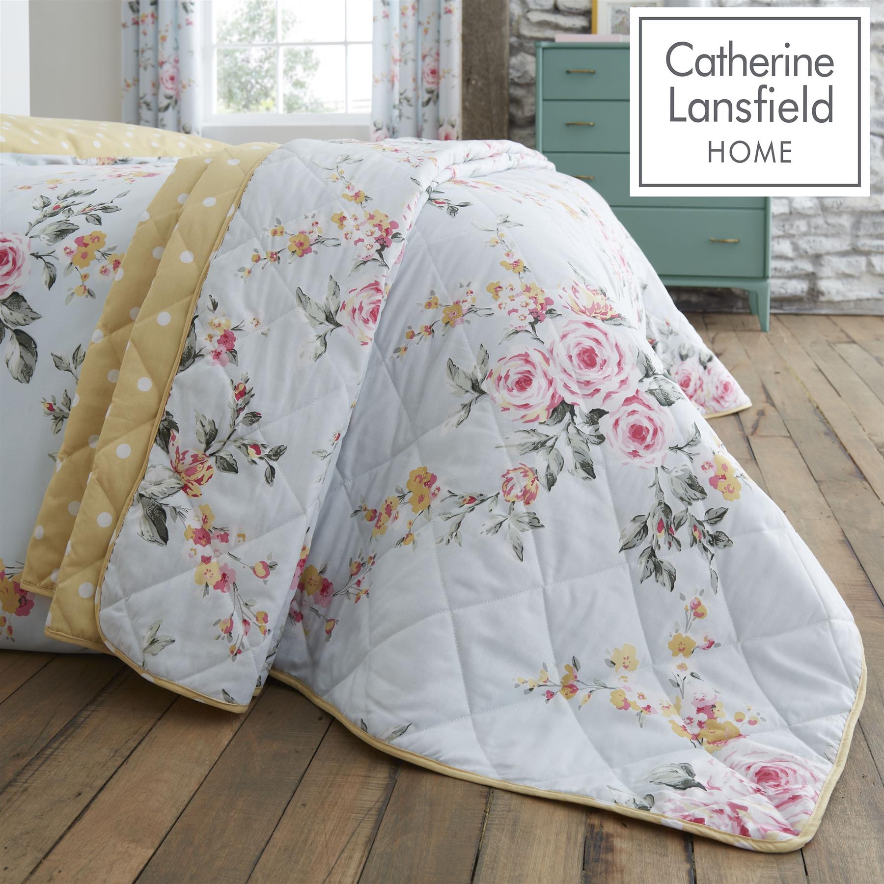 Catherine Lansfield Canterbury Floral Duvet Cover Sets Bedding Set & Accessories - Picture 11 of 27