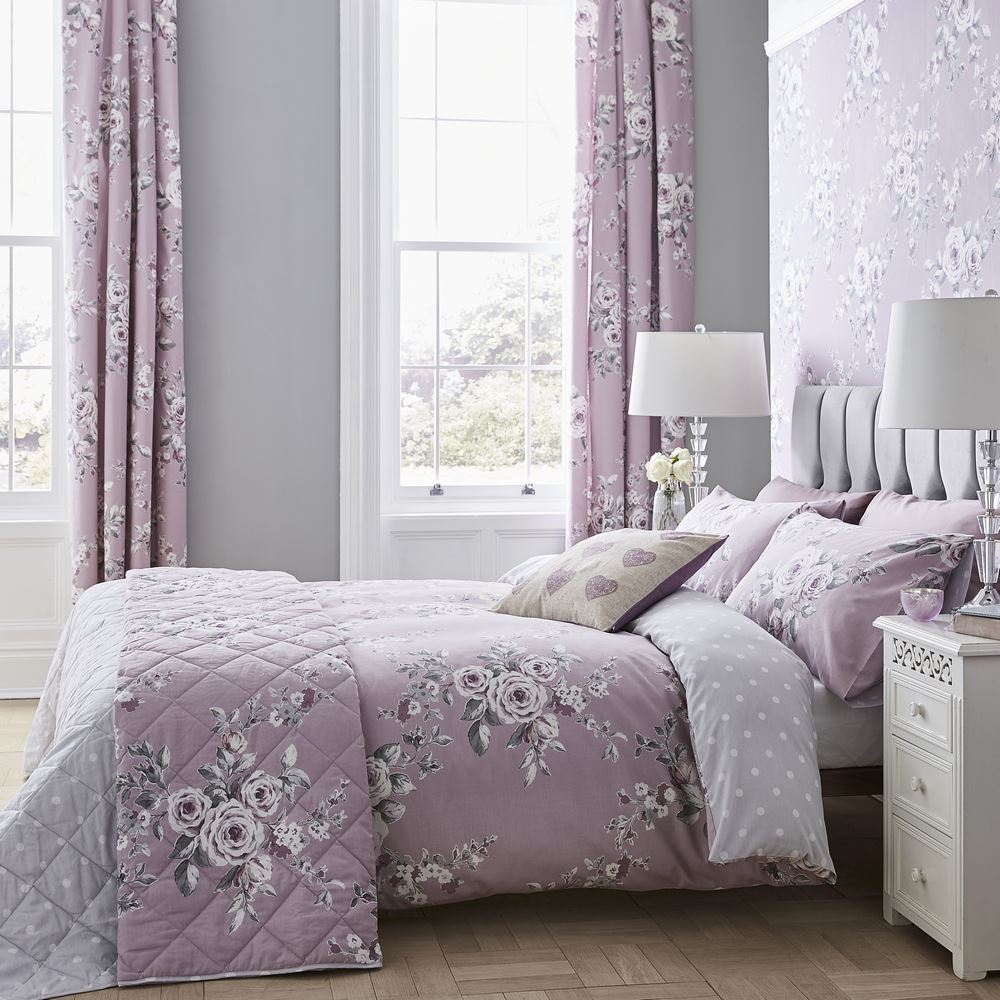 Catherine Lansfield Canterbury Floral Duvet Cover Sets Bedding Set & Accessories - Picture 20 of 27