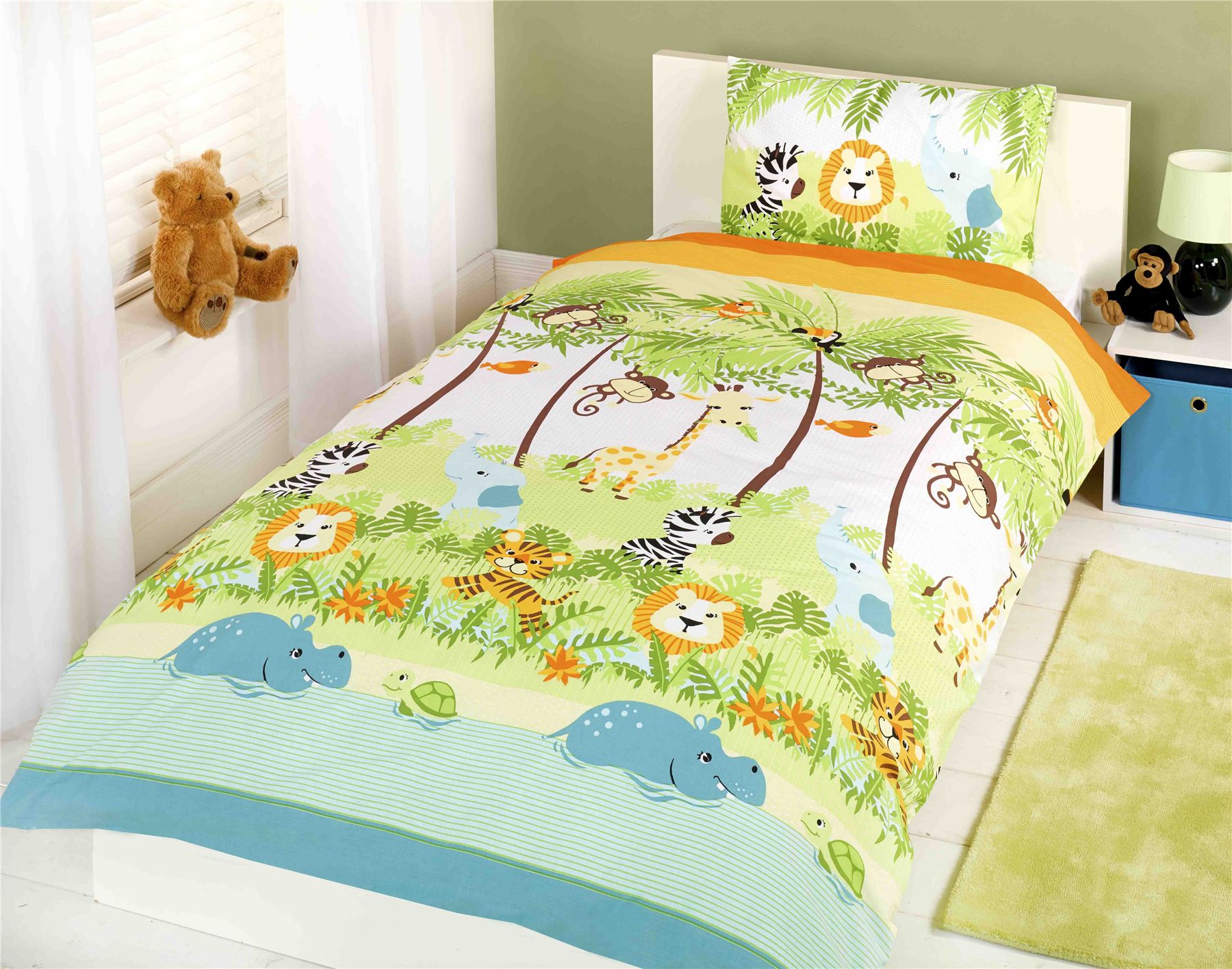 Children Kids Junior Single Double Quilt Duvet Covers & P/case Bedding