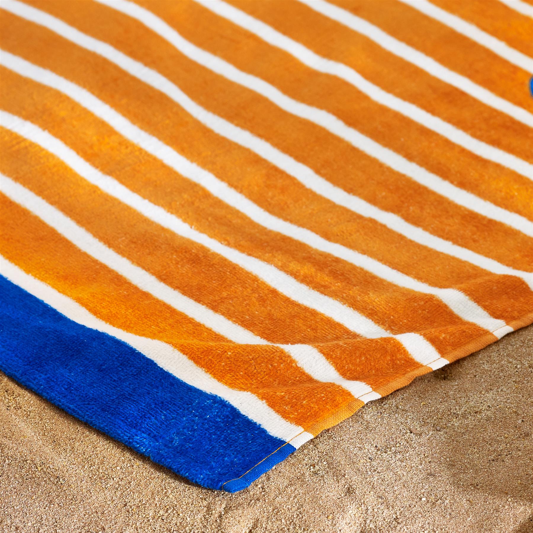 Catherine Lansfield Beach Towel Sunbed Lounger Cotton Patterned Plain - Picture 25 of 52