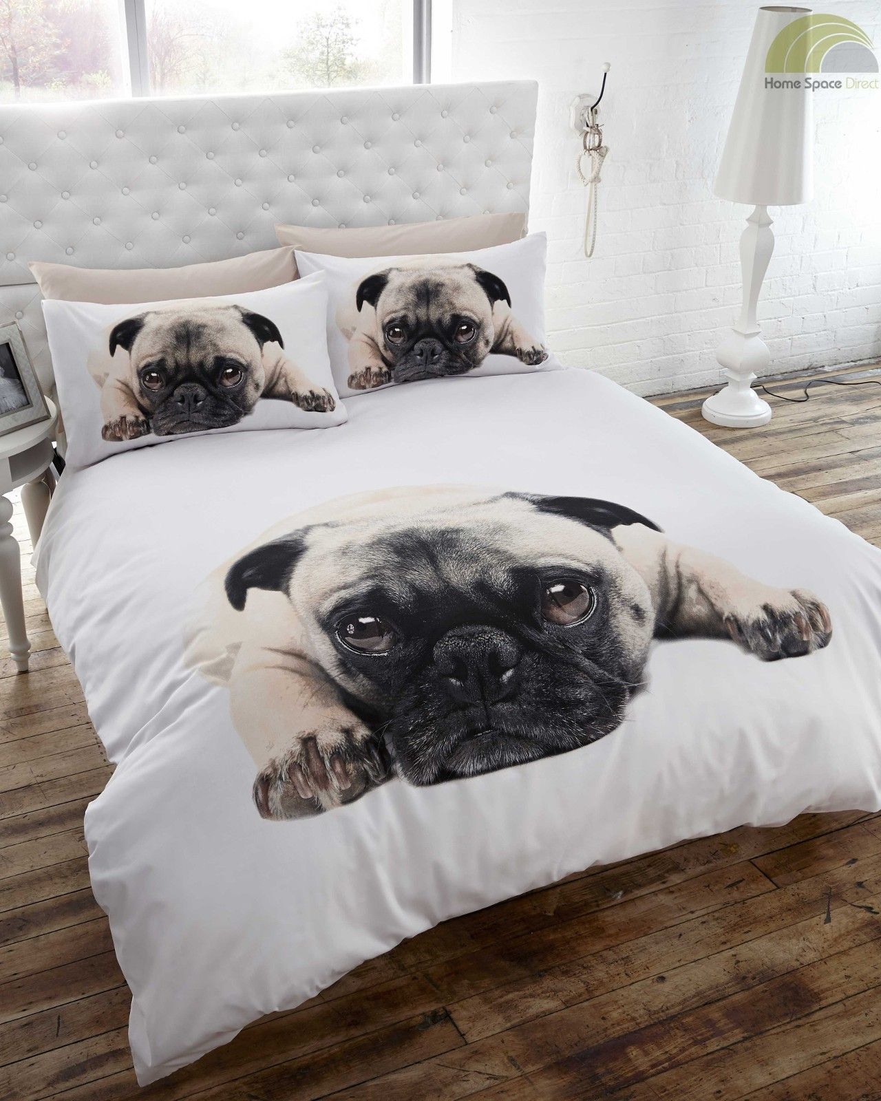 Pug Dog Puppy Cute Quilt Duvet Cover Bedding Bedset Pillowcase 3 Sizes