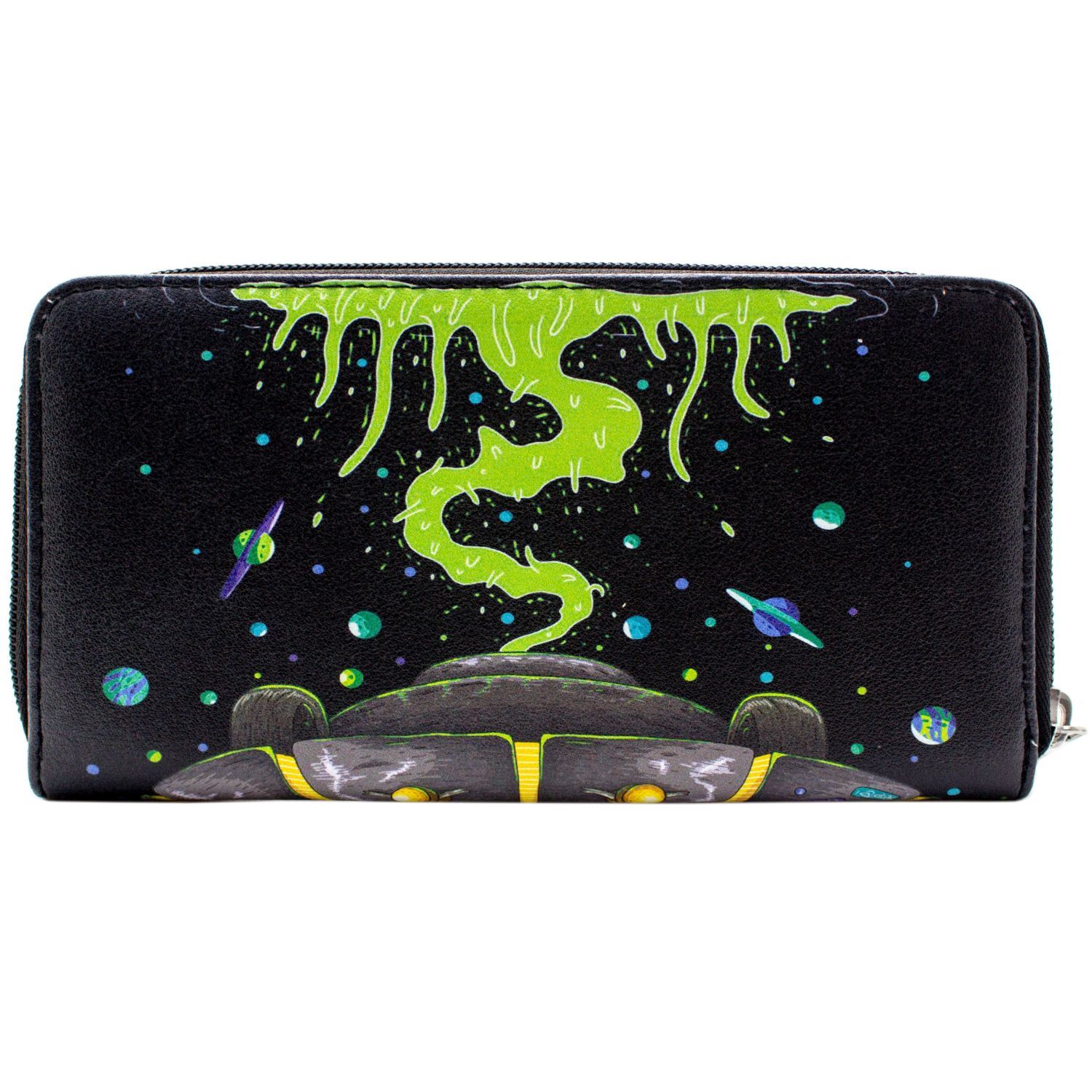 NEW OFFICIAL RICK /& MORTY DRUNK IN CHARGE SPACE CRUISER BLACK COIN /& CARD PURSE