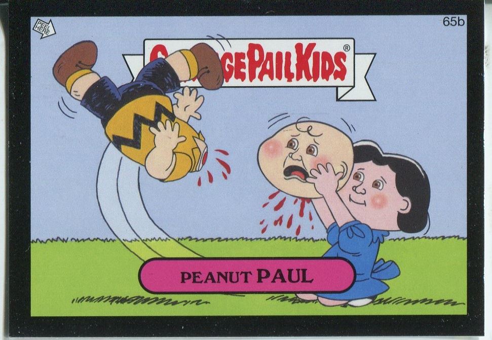 Garbage Pail Kids Mini Cards 2013 Black Parallel Base Card 42b Eyeball PAUL