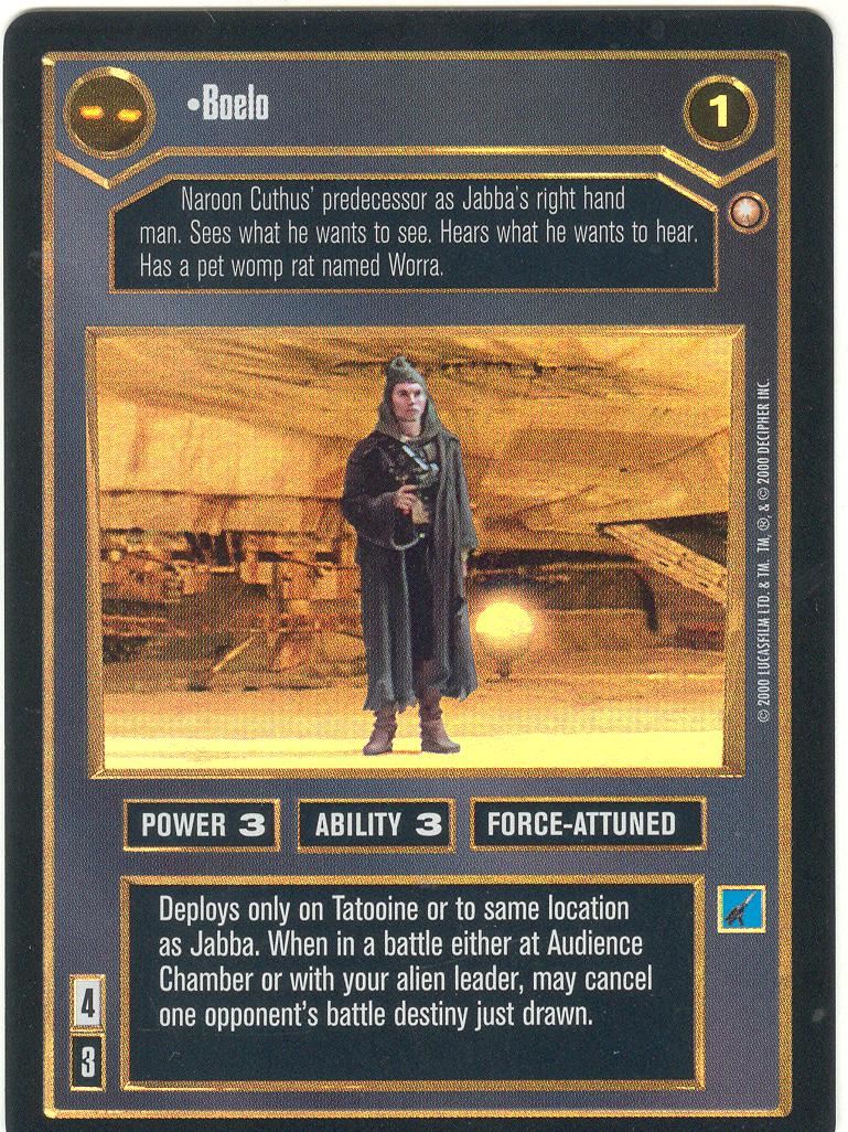 Star Wars CCG Reflections II Foil Janus Greejatus