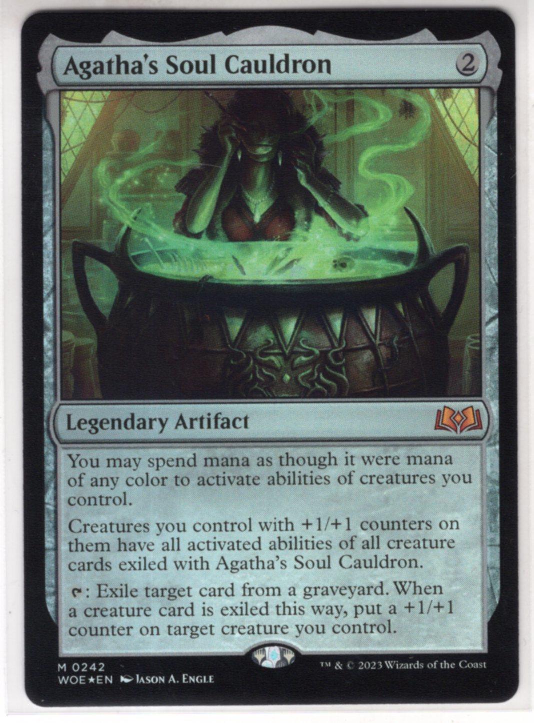 MTG Wilds Of Eldraine Foil Card #242 Agatha's Soul Cauldron