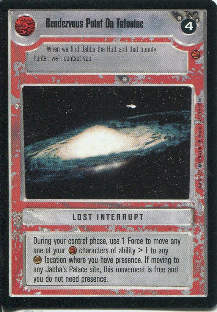 Star Wars CCG Cloud City Card Vaders Bounty