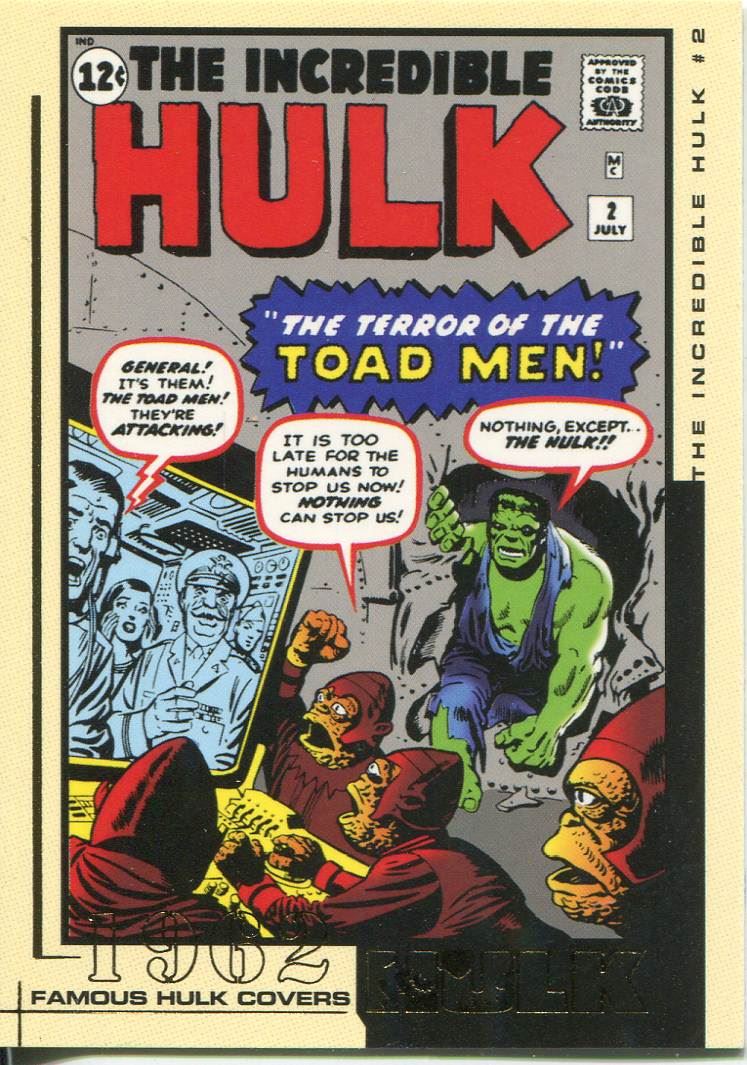 The Hulk Film And Comic Cards Famous Hulk Covers Chase Card FC18