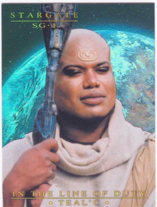 Stargate SG1 Season 7 In The Line Of Duty Tealc Chase Card T1