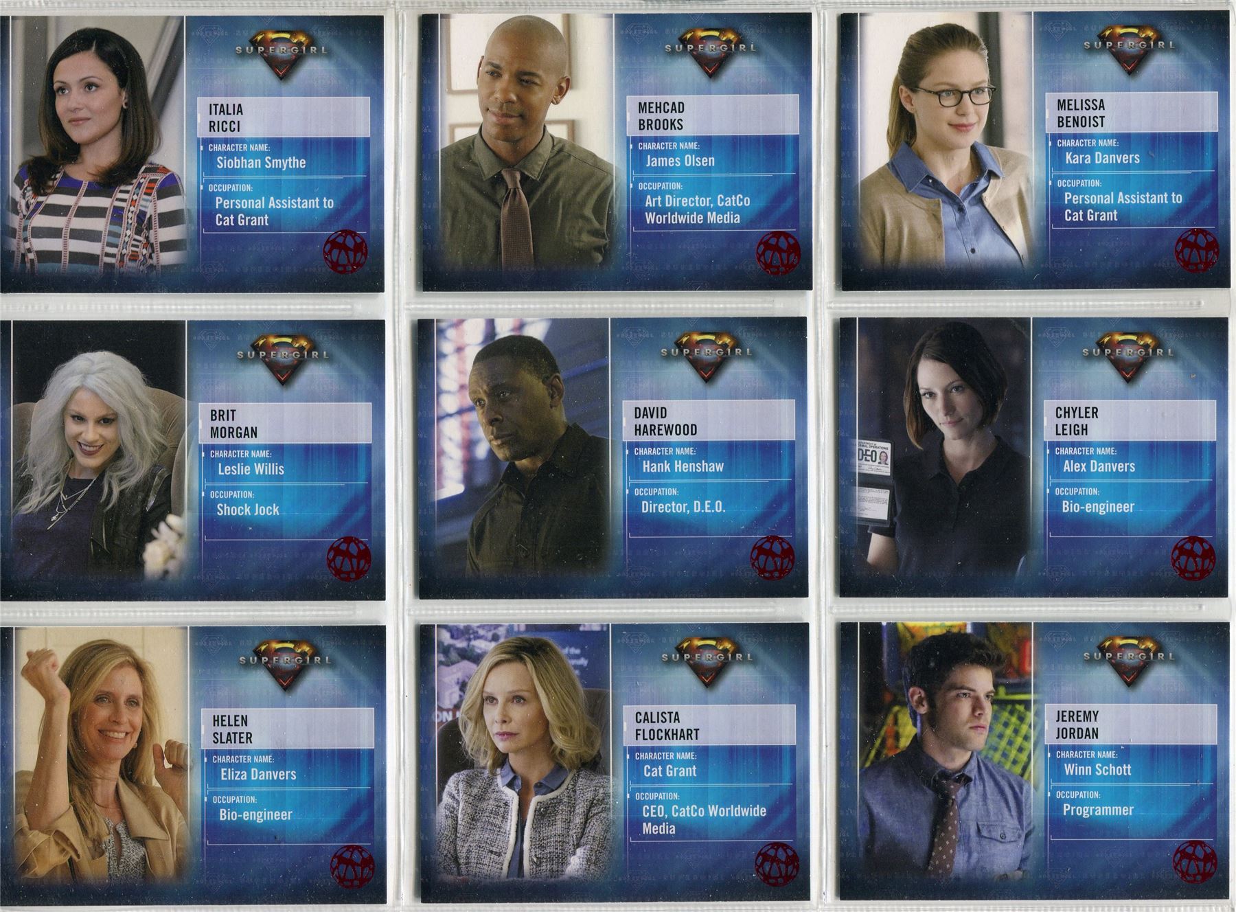 Supergirl Season 1 Character Chase Card CB3 Jeremy Jordan as Winn Schott
