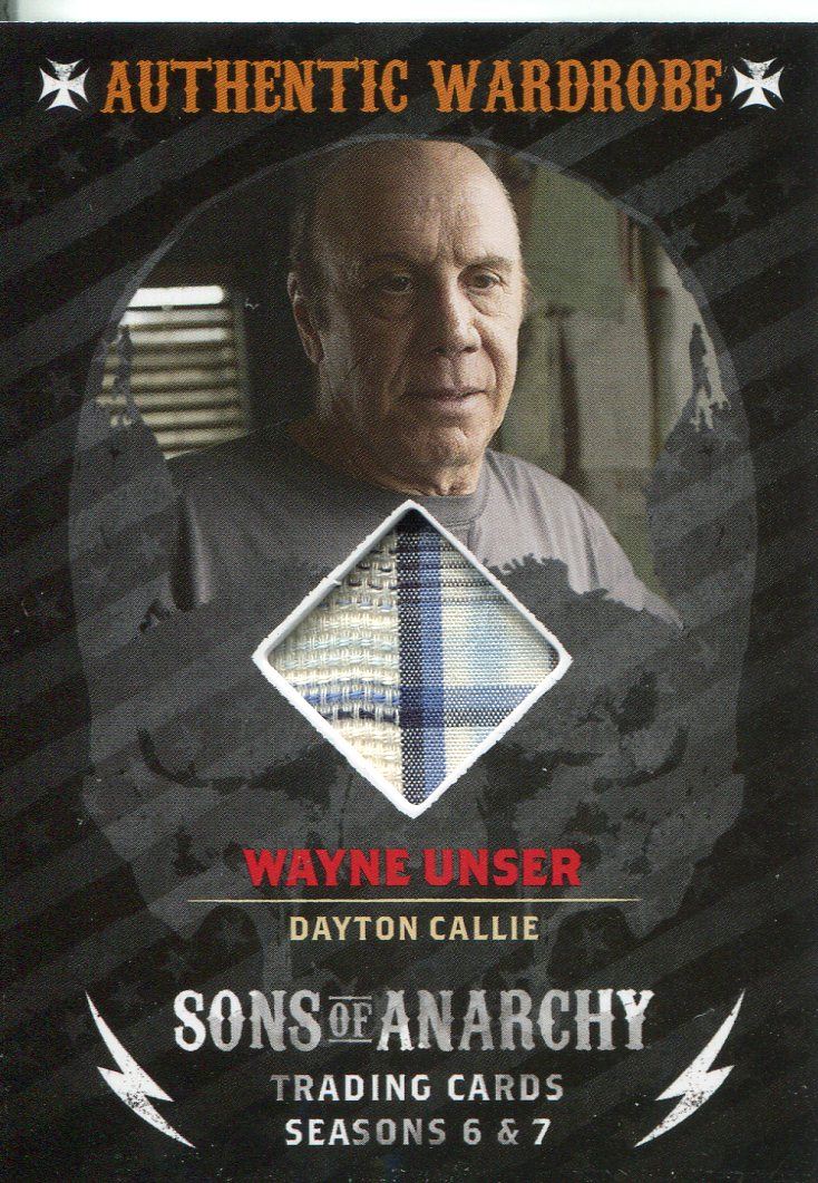 Sons Of Anarchy Seasons 6 & 7 Wardrobe Card M15 WAYNE UNSER