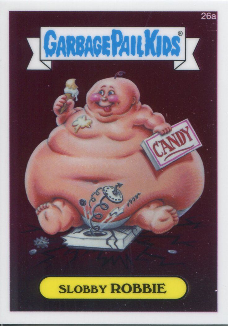 26a Slobby ROBBIE 1985 UK Garbage Pail Kids 1st Series Card