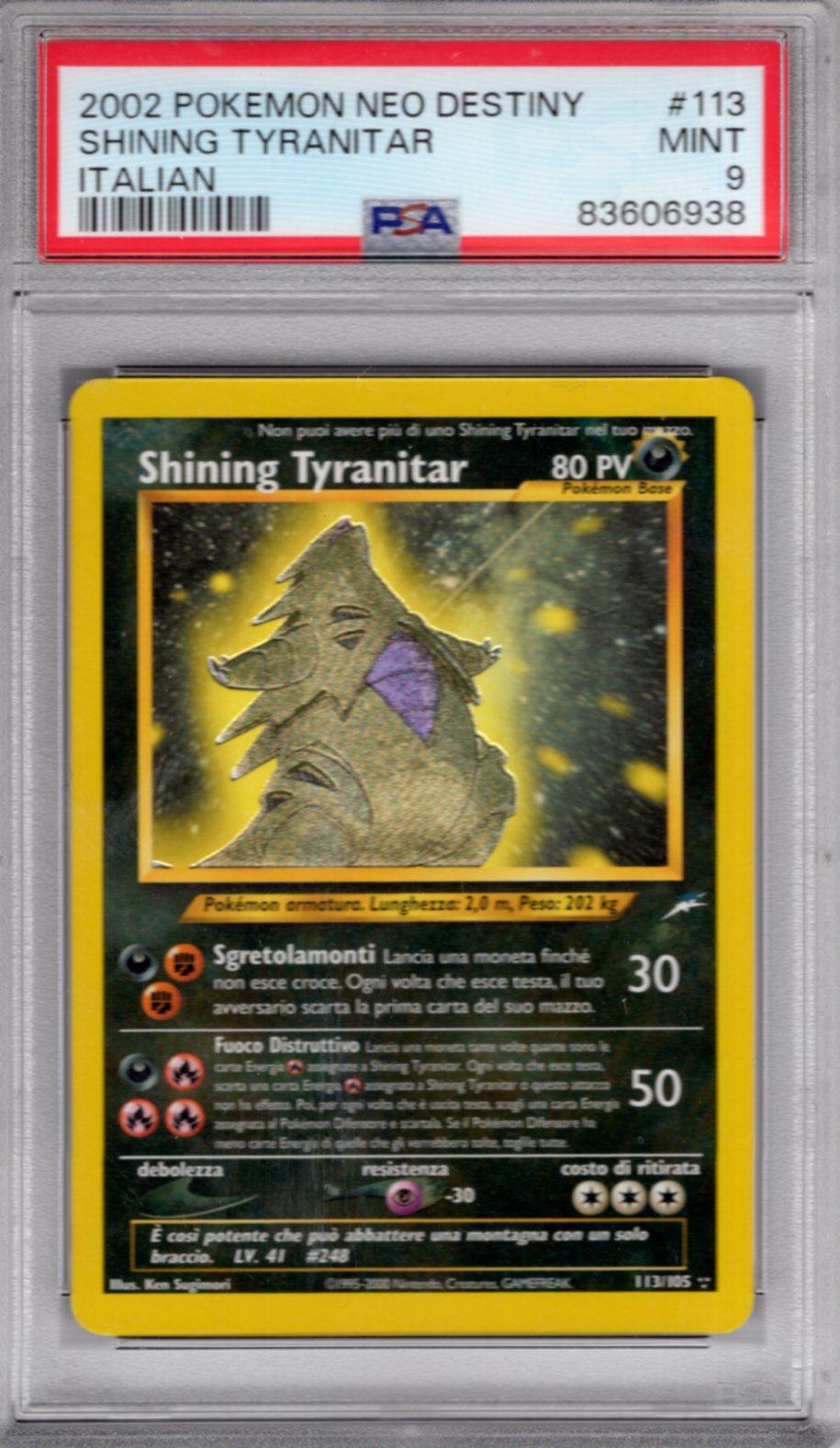 Pokemon Neo Destiny [Italian] Shining Holo Card #113 Shining