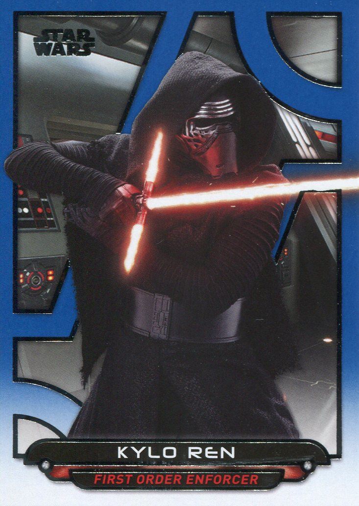 Star Wars Galactic Files Reborn Blue Parallel Base Card TFA-20 Snap Wexley