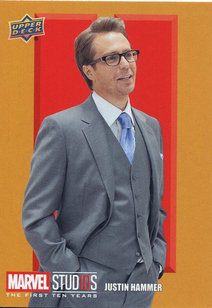 10 Marvel Ten Years Roman Numerals Chase Card RN14 Justin Hammer