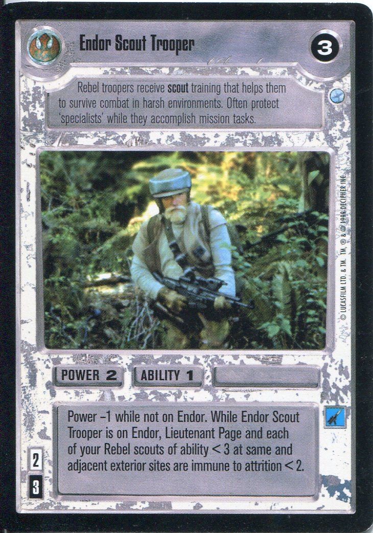 Star Wars CCG Endor Card Scout Blaster