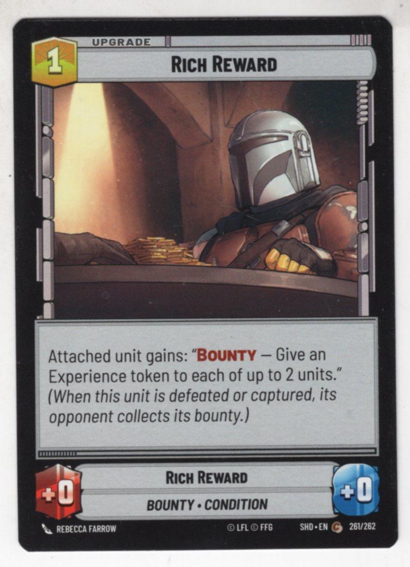 スター・ウォーズ CCG Star Wars Unlimited SotG Card SHD261 Rich Reward | eBay