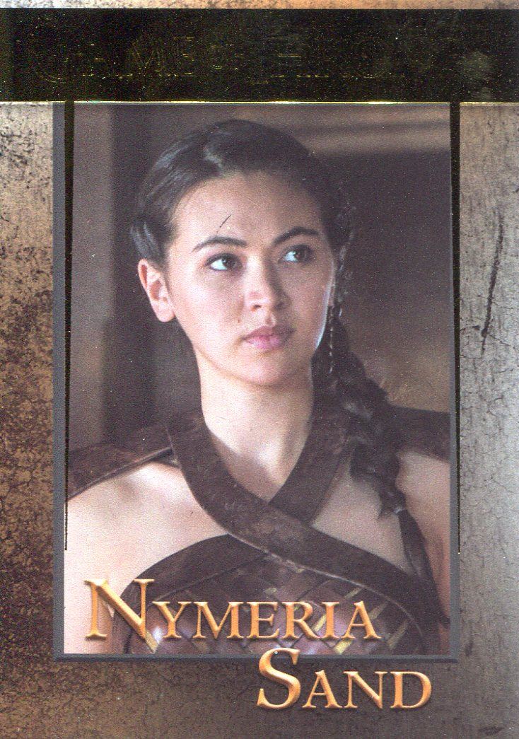 Game Of Thrones Season 6 Relationships Chase Card DL34 Obara Sand /& Nymeria Sand
