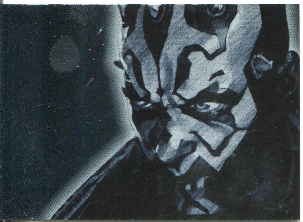 Star Wars Galaxy 4 Gold Foil Chase Card #13 Darth Maul