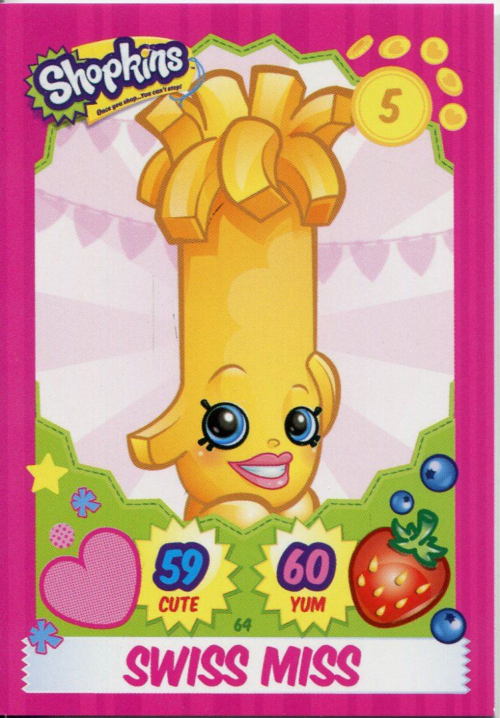 Topps Shopkins Series 1-4 Trading Cards Base Card #45 Bubbles