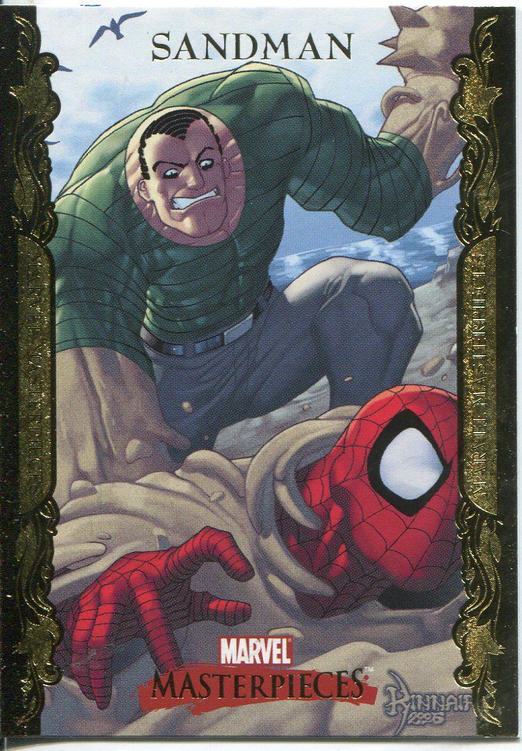 Marvel Masterpieces 2007 UD Gold Border Parallel Base Card #71 Sandman