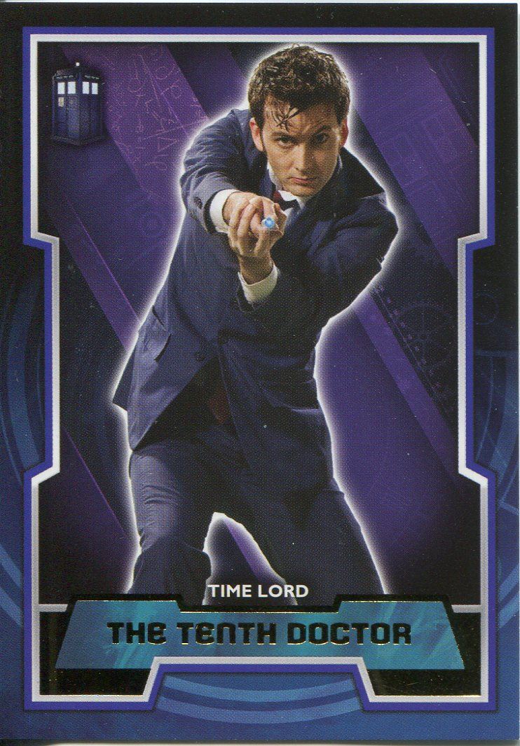 Doctor Who Signature Series Base Card 10 The Tenth Doctor Doctor Who