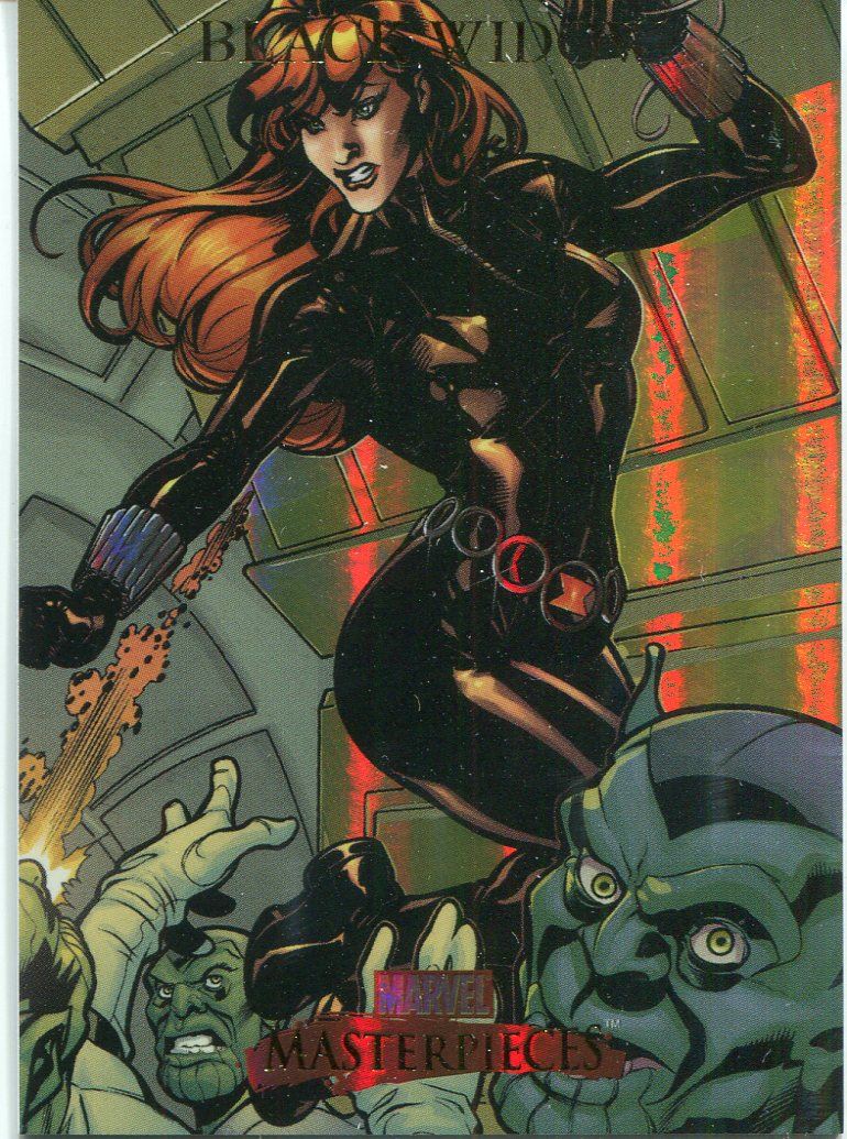 Marvel Masterpieces 2007 Base Card #11 Black Widow