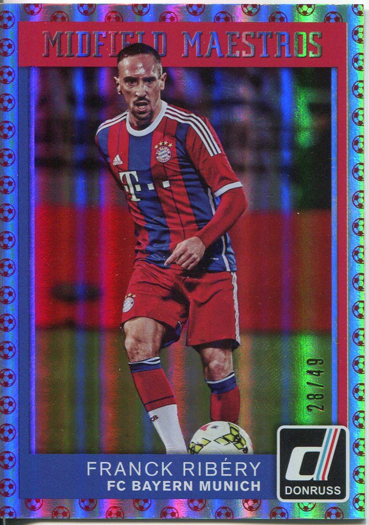 DONRUSS Soccer 2015 Midfield Maestros Chase Card #9 Franck Ribery