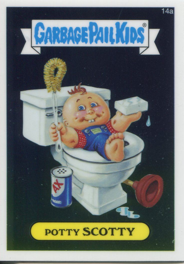 Garbage Pail Kids Chrome Series 1 Pencil Art Base Card 17a WACKY JACKIE