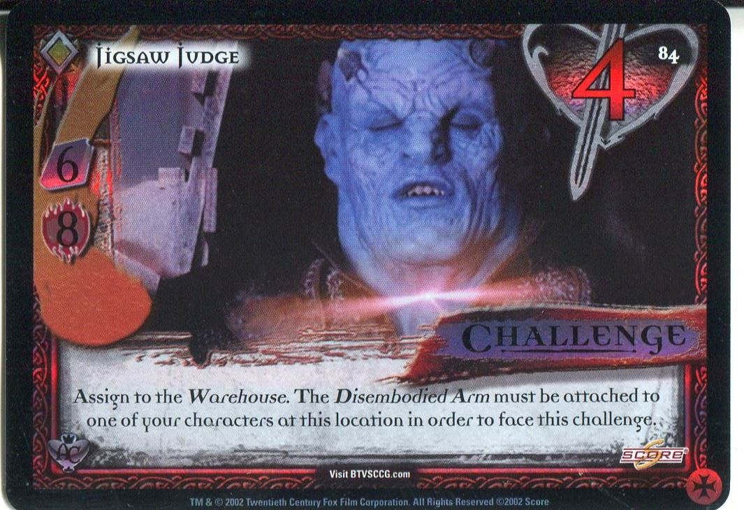 Buffy CCG TCG Angels Curse Limited Edition Card #84 Jigsaw Judge