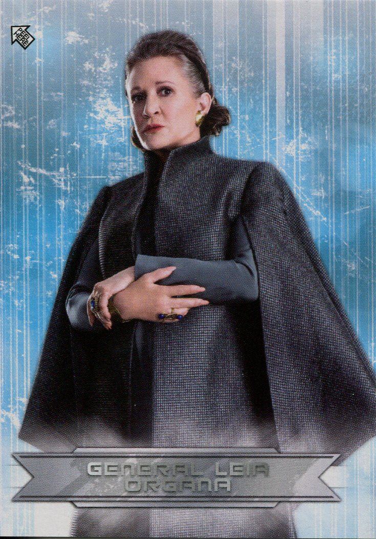 Star Wars Last Jedi S2 Sticker Chase Card CS-8 General Leia Organa