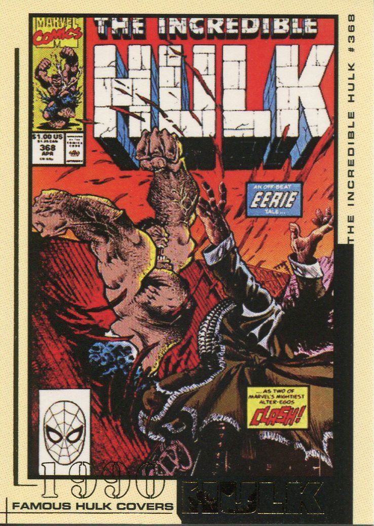 The Hulk Film And Comic Cards Famous Hulk Covers Chase Card FC18