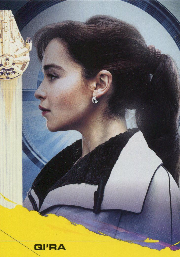 Solo A Star Wars Movie Base Card Green Parallel #85 Qi/'ra