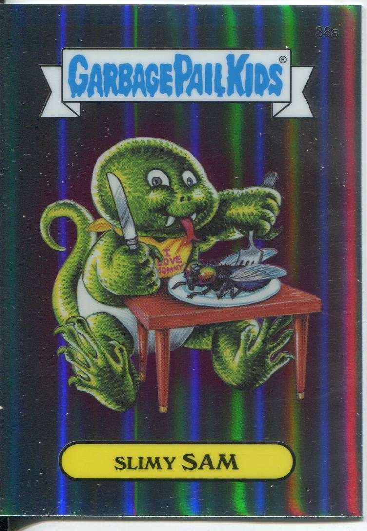 Garbage Pail Kids Chrome Series 1 Base Card 38a SLIMY SAM