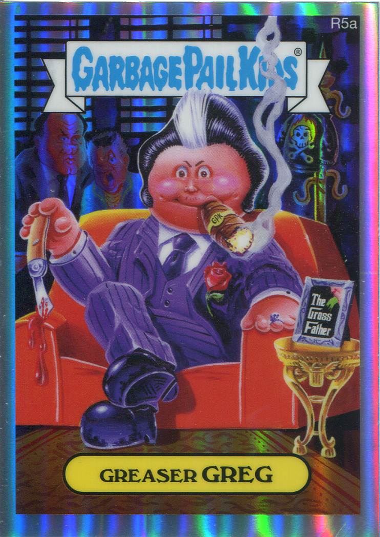 Garbage Pail Kids Chrome Series 2 Refractor Returning Card R5a Greaser Greg