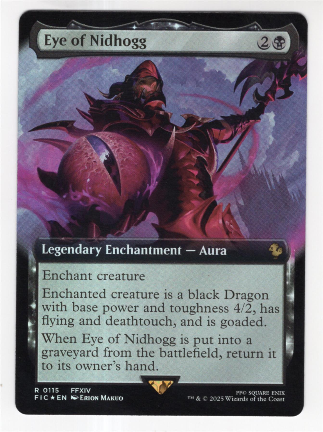 MTG Final Fantasy Commander Foil Rare #0115 Eye Of Nidhogg | eBay UK