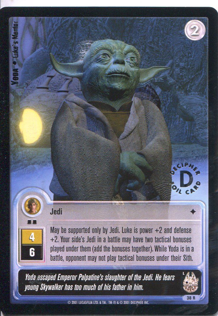Star Wars Jedi Knights TCG Premiere #110 Greedos Blaster Pistol L 1st Day