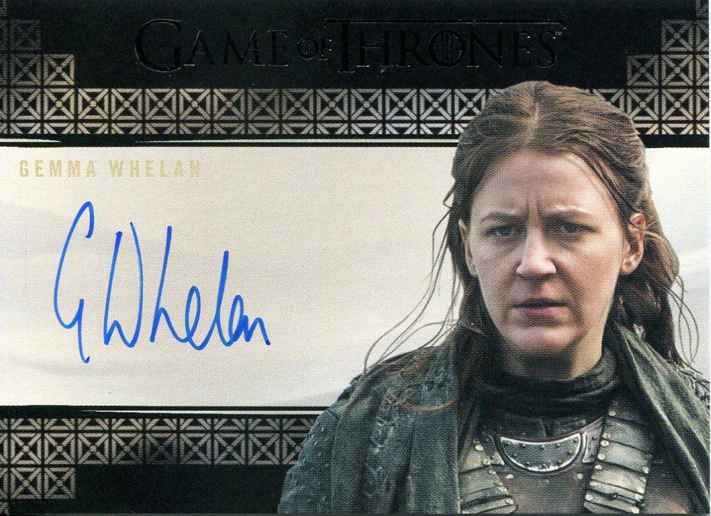 Yara Greyjoy Gemma Whelan Game of Thrones 3 Autograph Trading Card Auto