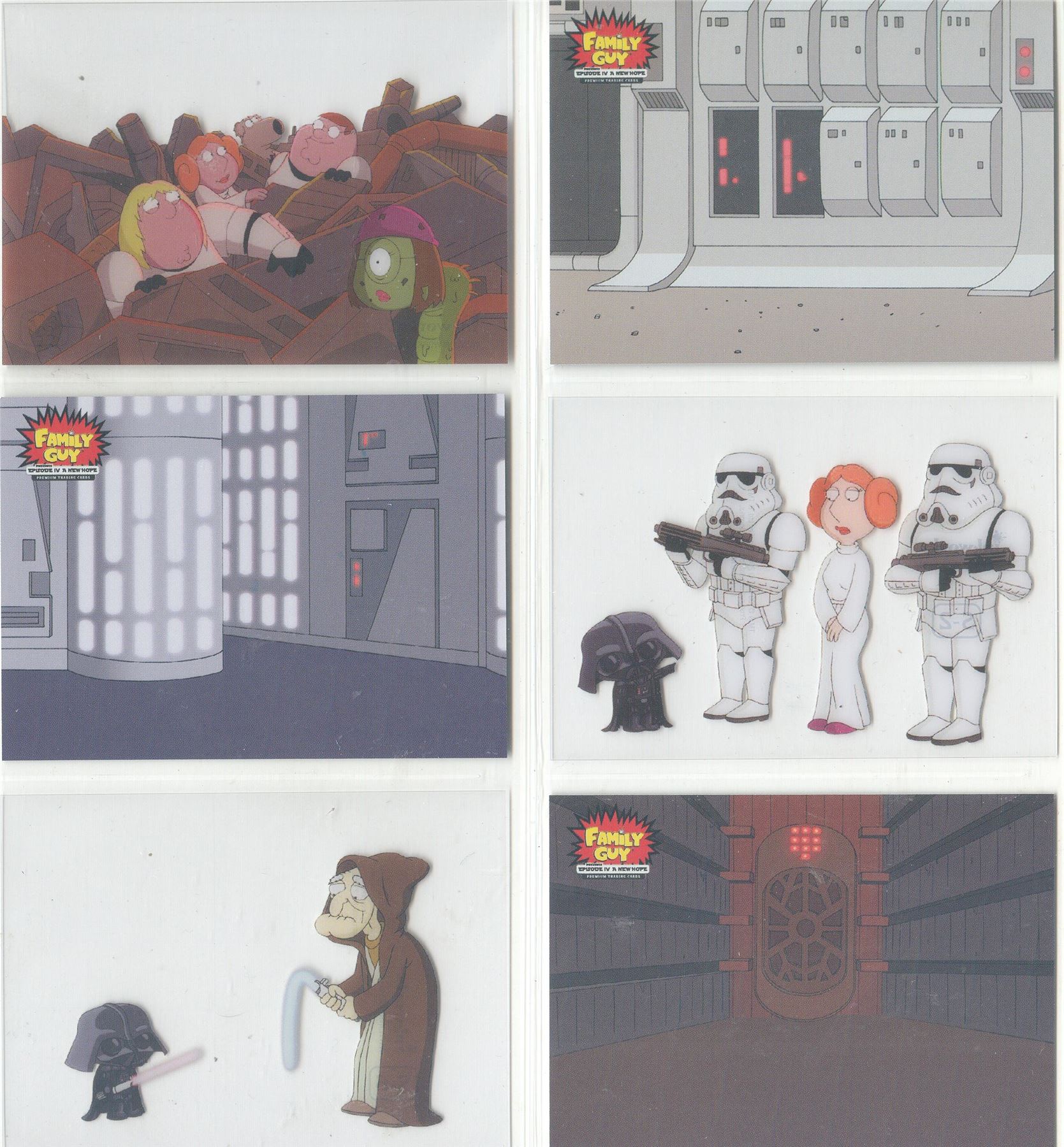 Family Guy Star Wars ANH Scenes From Space Chase Card S-5