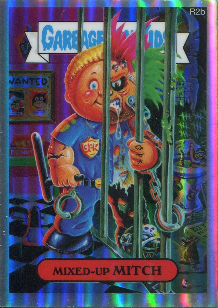 Garbage Pail Kids Chrome Series 2 Refractor Parallel 81b MIXED-UP MITCH