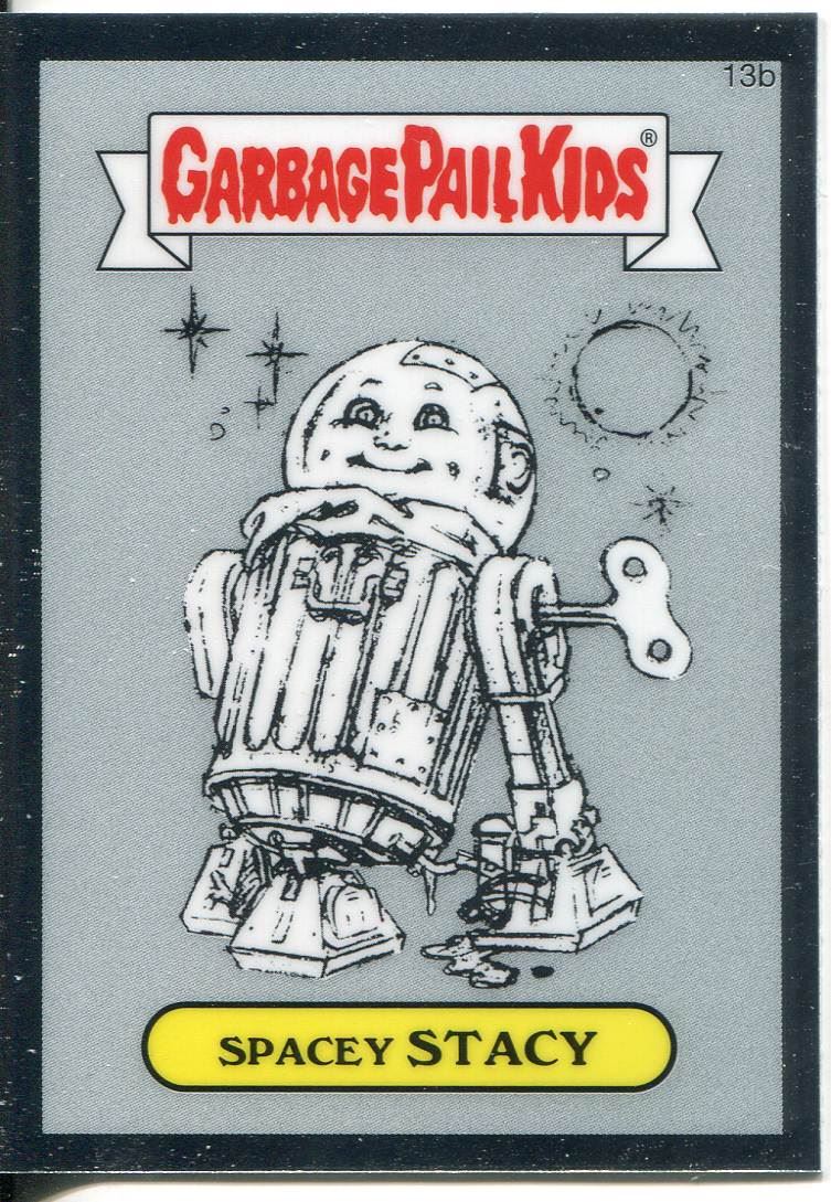 Garbage Pail Kids Chrome Series 1 Refractor Base Card 13b SPACEY STACY