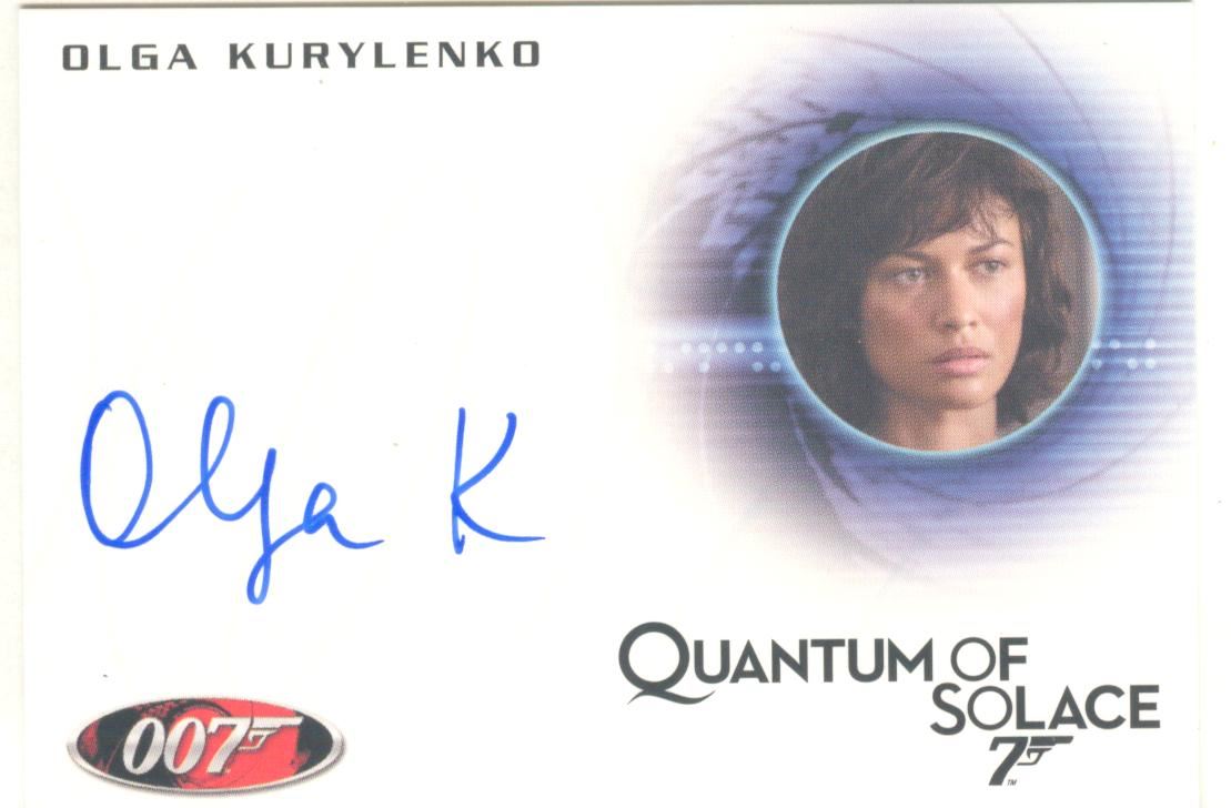 JAMES BOND HEROES /& VILLAINS OLGA BISERA AUTOGRAPH