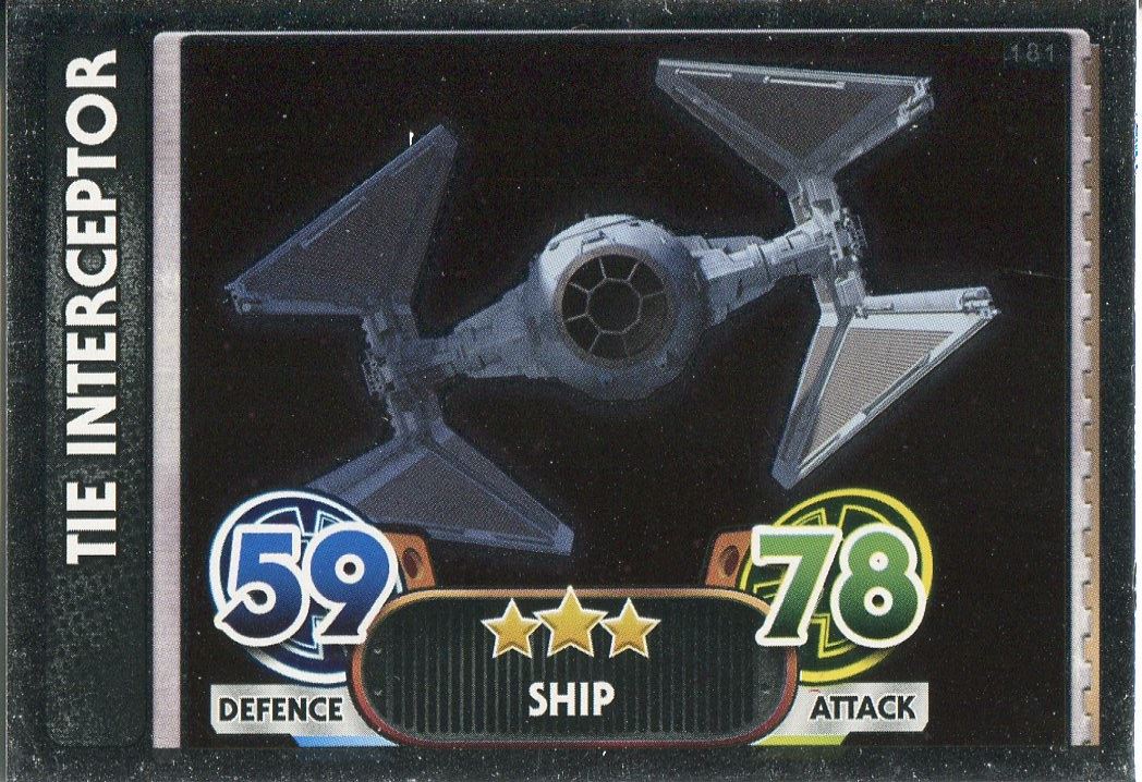 Star Wars Force Attax Force Awakens Set 1 #92 Darth Vader/'s Tie Advanced