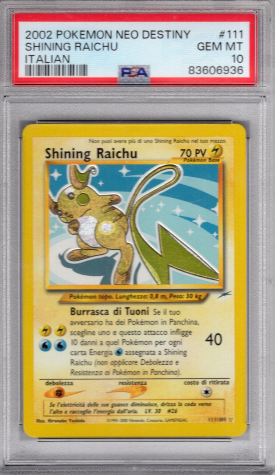Pokemon Neo Destiny [Italian] Shining Holo Card #111 Shining