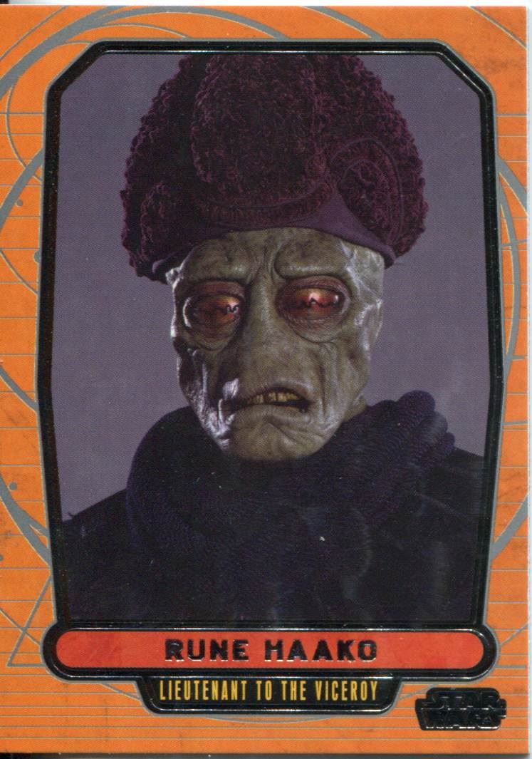 Star Wars Galactic Files Blue Parallel #85 Rune Haako