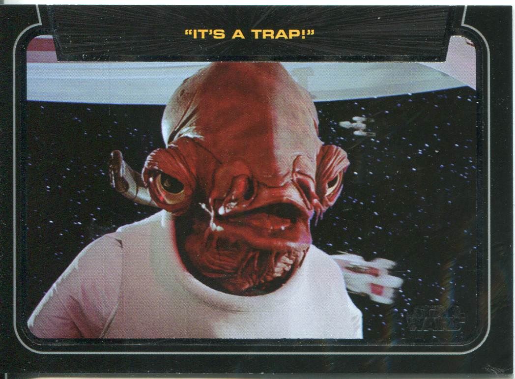 Star Wars Galactic Files Series 1 Base Card #167 Admiral Ackbar