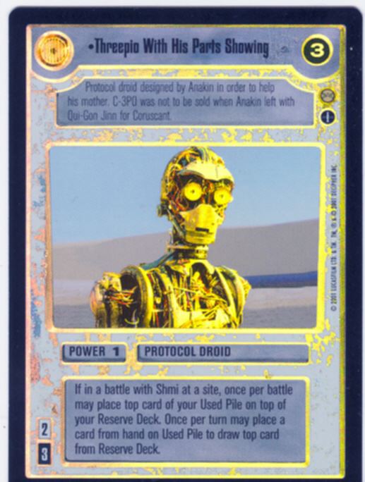 Japanese Star Wars CCG Reflections 3 III Foil Trample