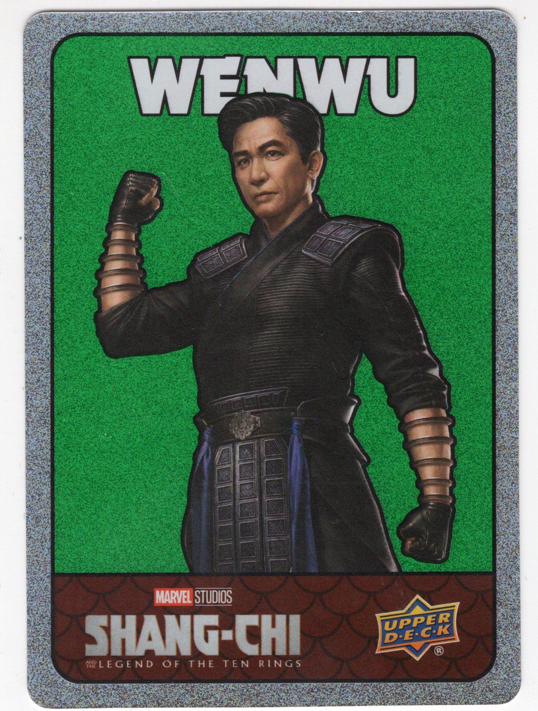 Upper Deck Marvel Shang-Chi Green Spectromatic Stickers SS